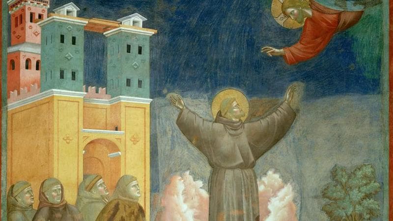 "Ecstasy of Saint Francis (from Legend of Saint Francis)", 1295-1300. Artist: Giotto di Bondone