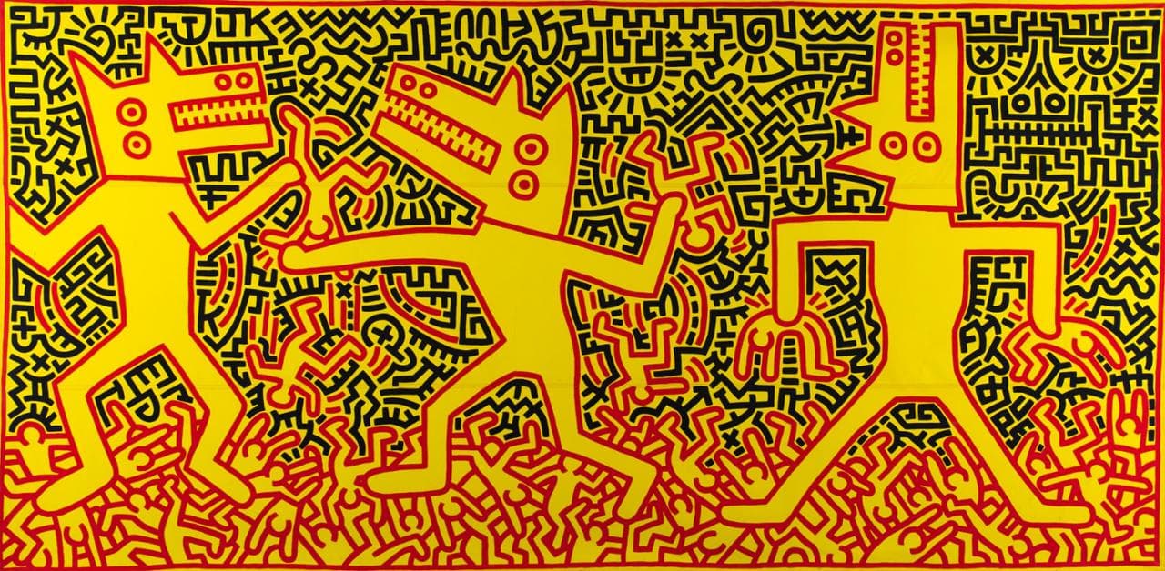 Keith Haring, Untitled, Museo della Reggia di Caserta ©Keith Haring Foundation