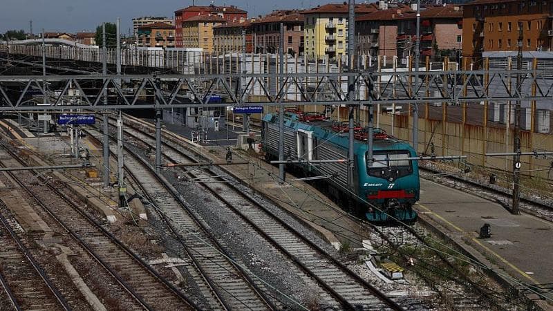 A view of the Bologna Centrale train station