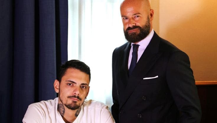 Chef Matteo Poggi (L) and restaurant manager Piero Pompili