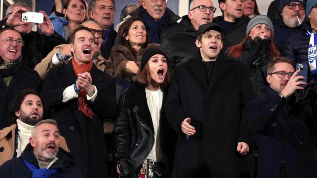 Michael Fassbender, Keira Knightley and James Righton