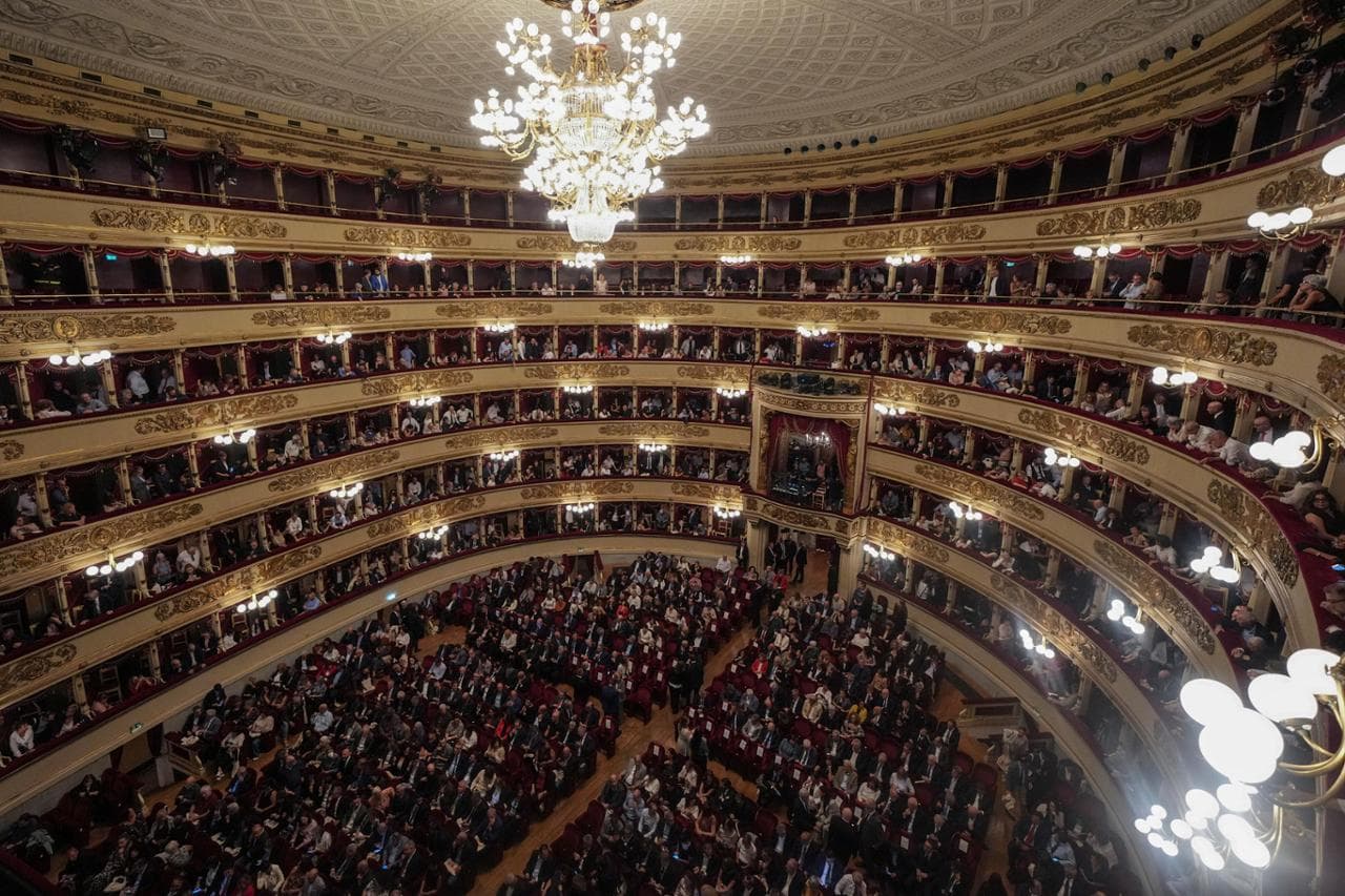 Celebrazioni per il 120° anniversario della CGIL ala Teatro La Scala, Milano (Italy) September 30 2026 (Photo Claudio Furlan/LaPresse)

Celebrations for the 120th anniversary of the CGIL at La Scala Theater, Milan (Italy), September 30, 2026 (Photo by Claudio Furlan/LaPresse)