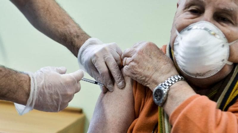 COVID-19 vaccination of an 80-plus senior in Milan, Italy