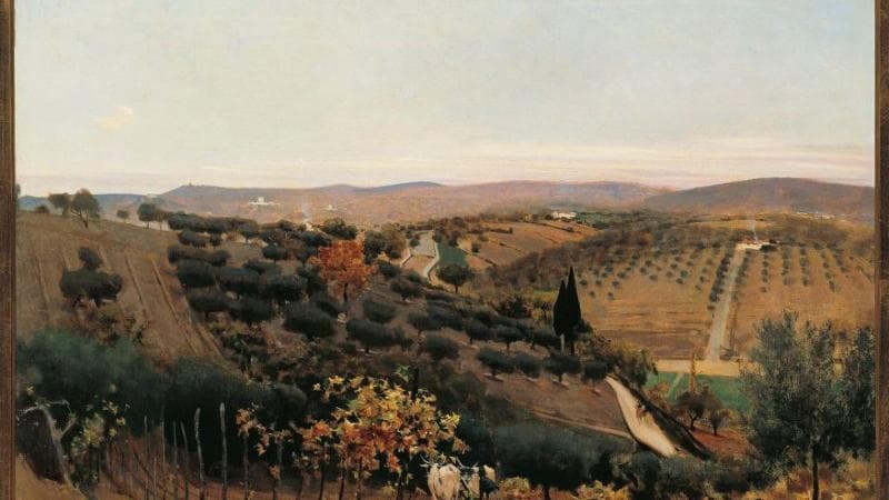 Telemaco Signorini (1835-1901), Autumn in the Countryside of Siena