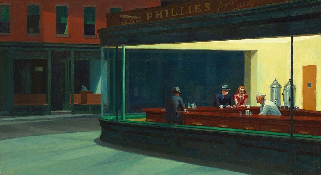 Edward Hopper, Nighthawks, 1942. Photo by Buyenlarge/Getty Images