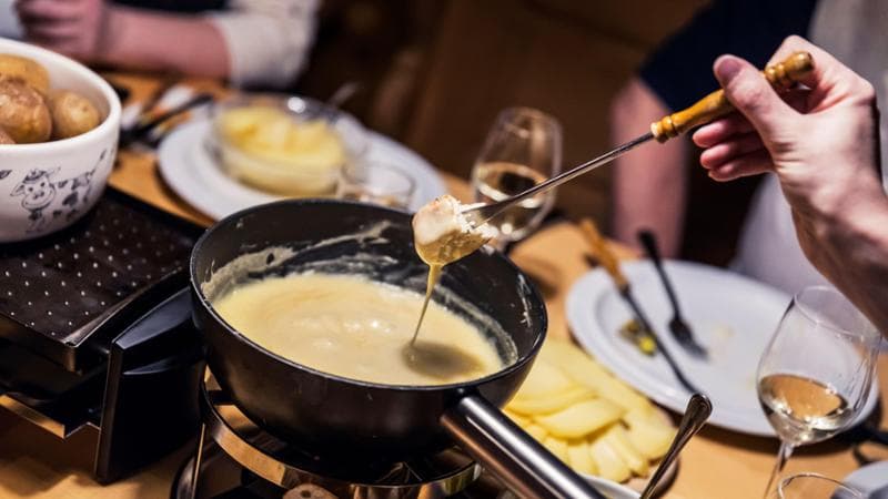 The warm conviviality of fontina fondue