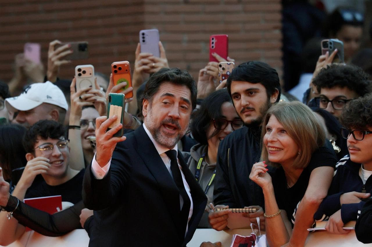 Javier Bardem at the Rome Film Festival. Photo Lapresse