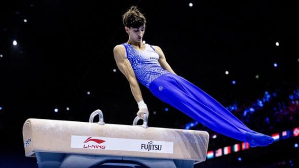 Ginnastica artistica: Targhetta argento nel cavallo con maniglie. Primo podio azzurro dal 1913