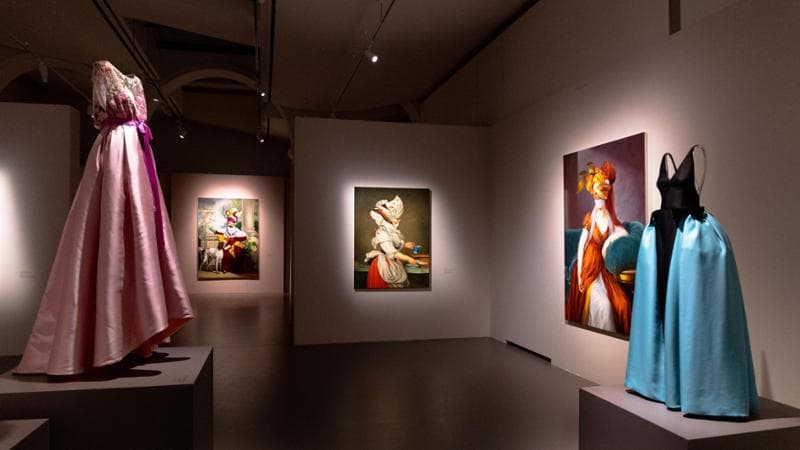 A view of the “Aura” exhibition