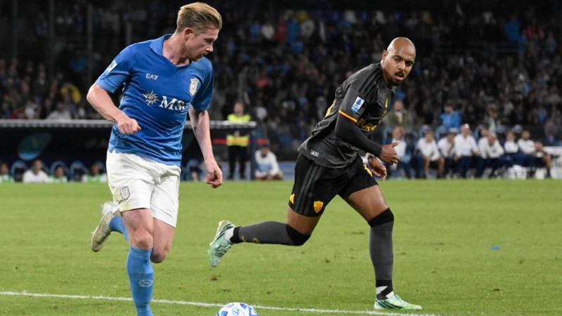 Le pagelle di Napoli-Roma: De Bruyne perfetto in regia, Balerdi sembra un centravanti