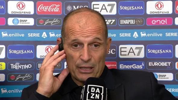Napoli-Roma, Allegri furioso per l'espulsione: "Ogni volta che mi muovo vengo buttato fuori"