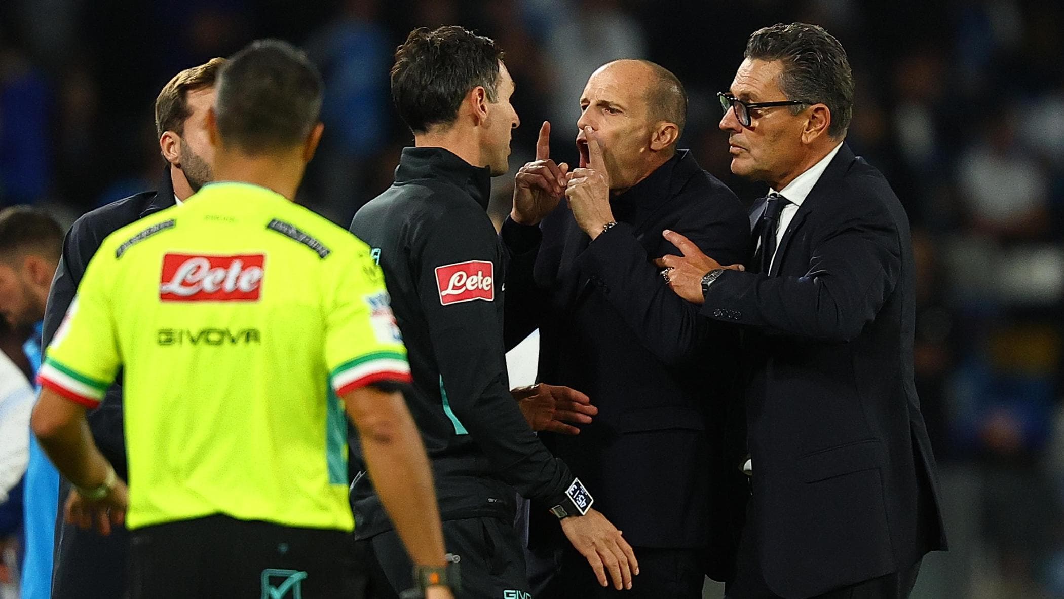 Allegri está suspenso por dois dias após ser expulso contra a Roma