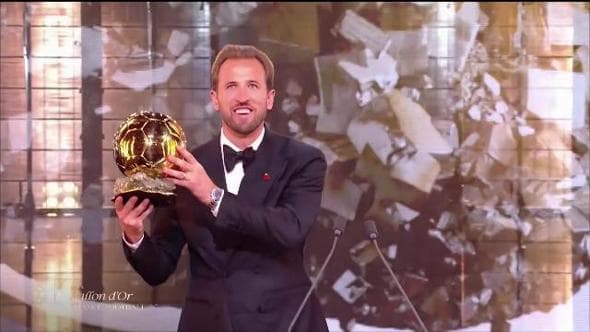 Pallone d'Oro, la proclamazione di Harry Kane:"Vincere nella mia Londra rende tutto più speciale"