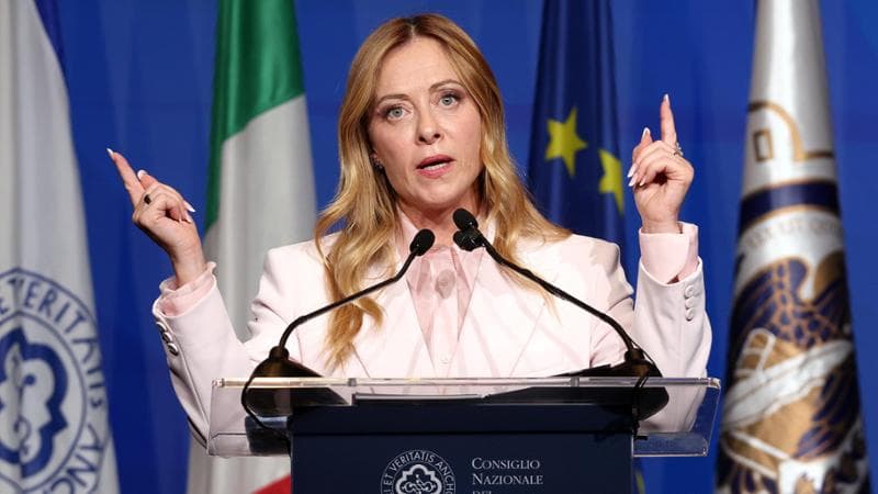 La&nbsp;presidente del Consiglio Giorgia Meloni
