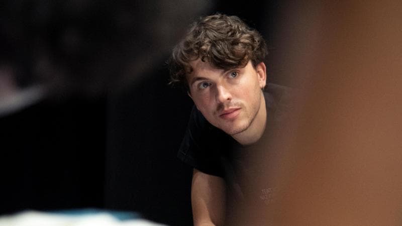 Pietro Giannini alle prove: Starman debutterà il 4 e 5 novembre a Romaeuropa (Matilde Pisani)