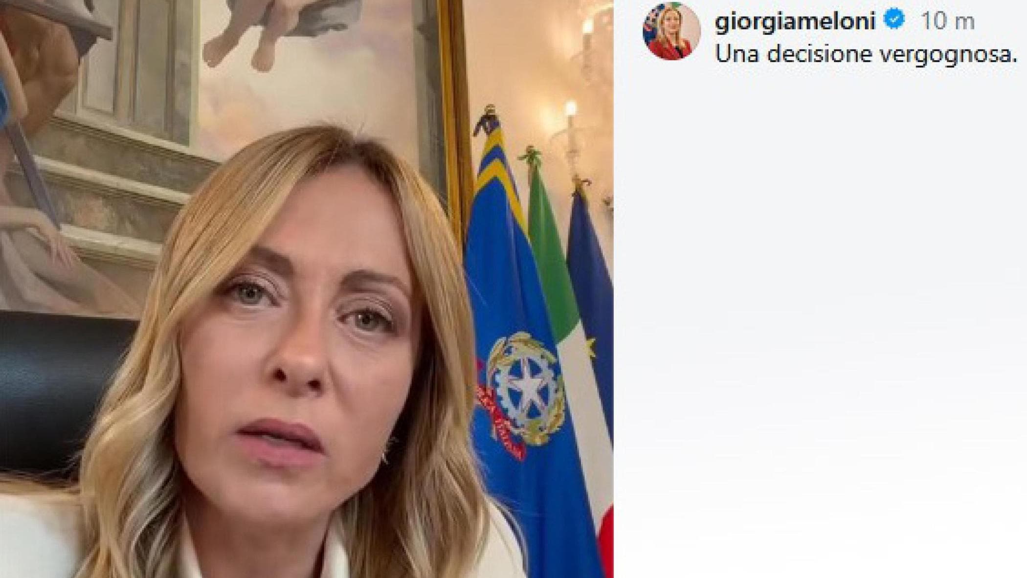 Meloni attacca i giudici su Siher: “Vergogna”. Ma la ricostruzione non torna. Lei: “Verbo sbagliato” — Italy