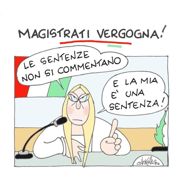 La premier e la sentenza: la vignetta di Ellekappa