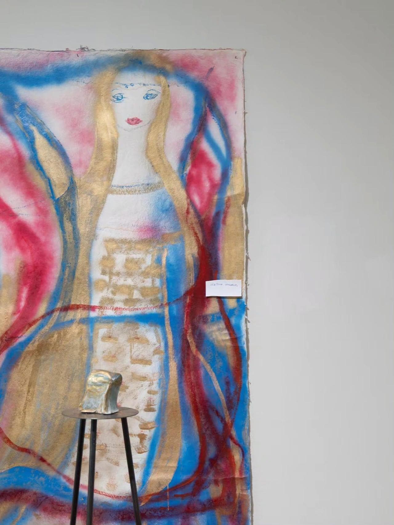 Works by Marisa Merz on display at the exhibition ‘Marisa Merz – La danza delle ore’