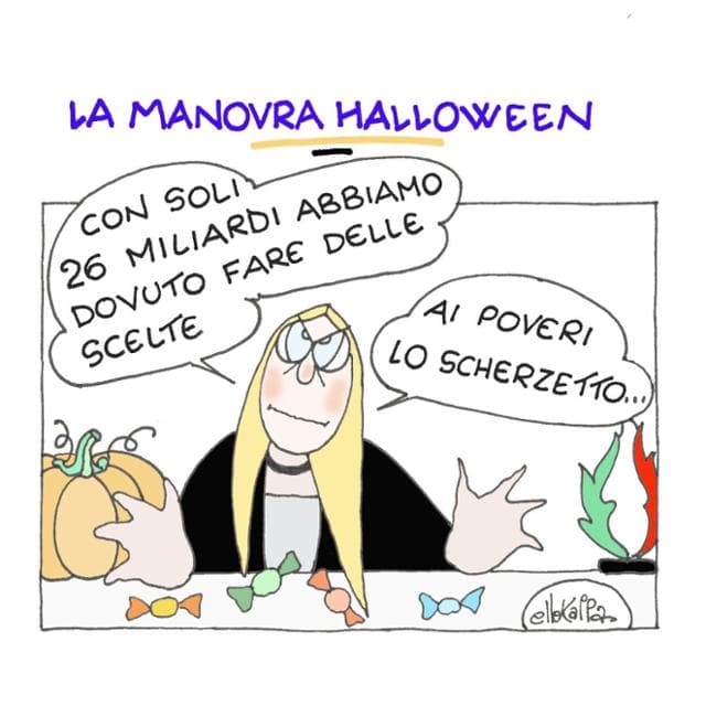 La manovra di Halloween: la vignetta di Ellekappa
