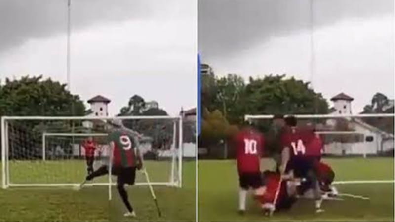 Torneo per calciatori amputati, la finale finisce in rissa tra pugni e colpi di stampelle