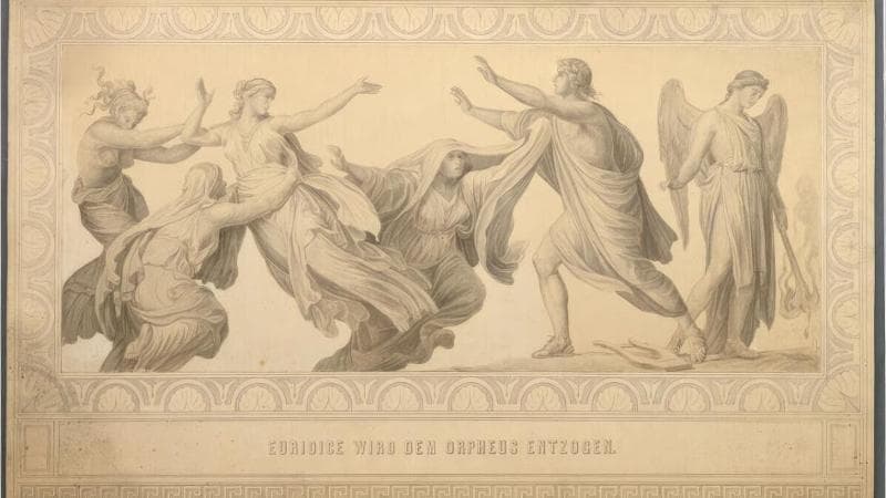 Eurydice Taken from Orpheus, Eduard von Engerth