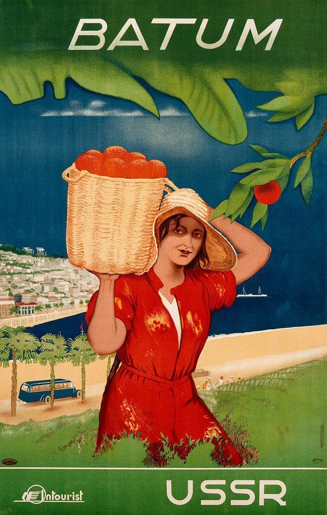 Batum - USSR Travel Advertisement Poster