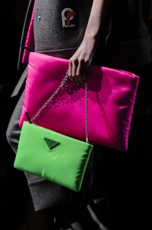 Prada Pochette Nylon Pistacchio | Le Chic