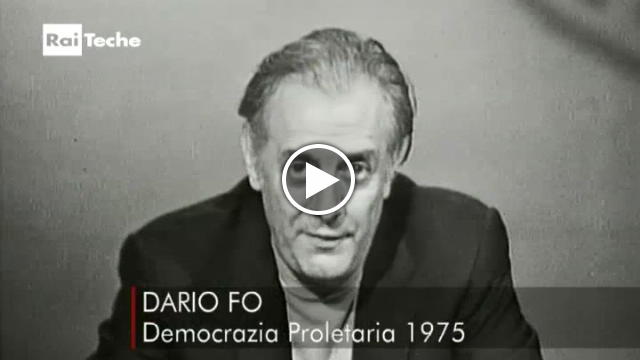 Dario Fo A Tribuna Elettorale Del 1975 Per Democrazia Proletaria La Repubblica
