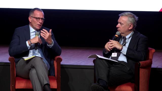 Gabriele Fava con Maurizio Molinari